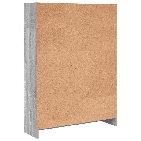 Bücherregal Grau Sonoma 80x24x109 cm