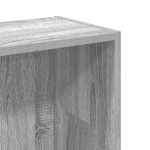 Bücherregal Grau Sonoma 80x24x109 cm