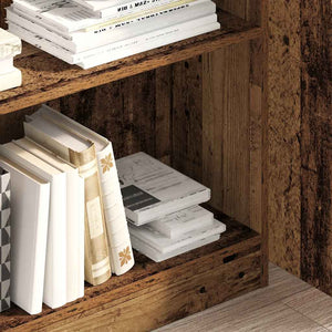 Bücherregal Altholz-Optik 80x109 cm
