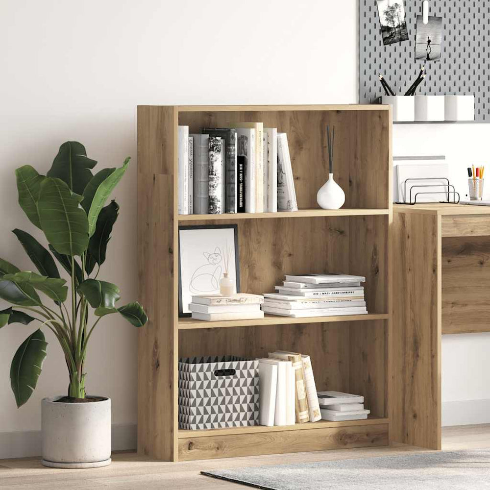 vidaXL Bookshelf Artisan Oak 80x24x109 cm Engineered Wood