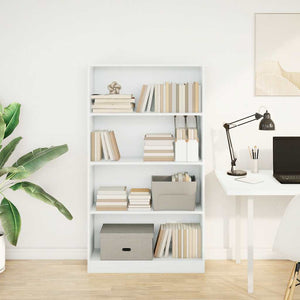 Weißes Bücherregal 80x24x143 cm