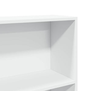 Weißes Bücherregal 80x24x143 cm