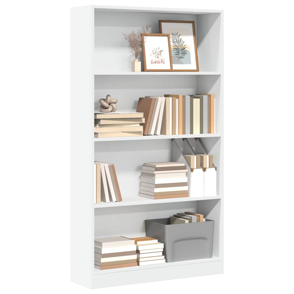 Weißes Bücherregal 80x24x143 cm