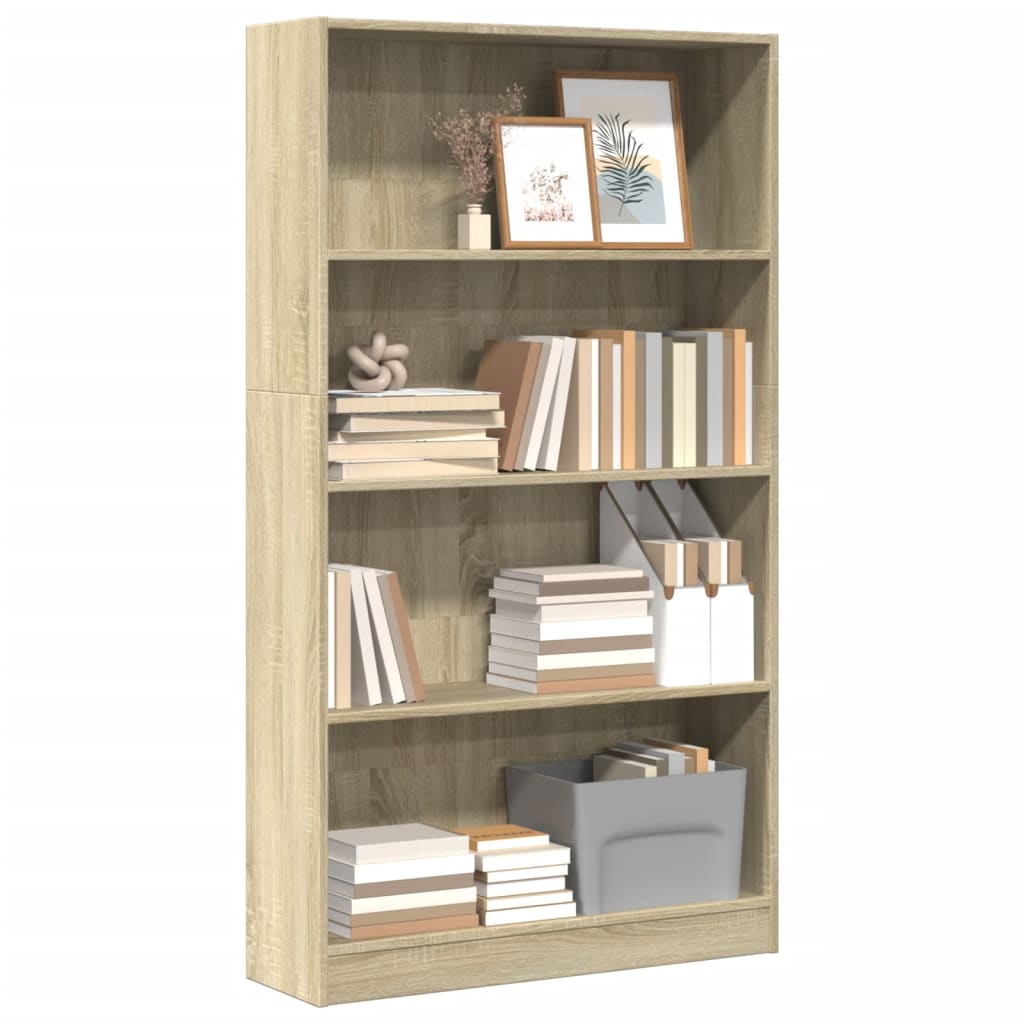 Bücherregal Sonoma Eiche 80x24x143 cm