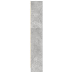 Betongraues Bücherregal 80x24x143 cm