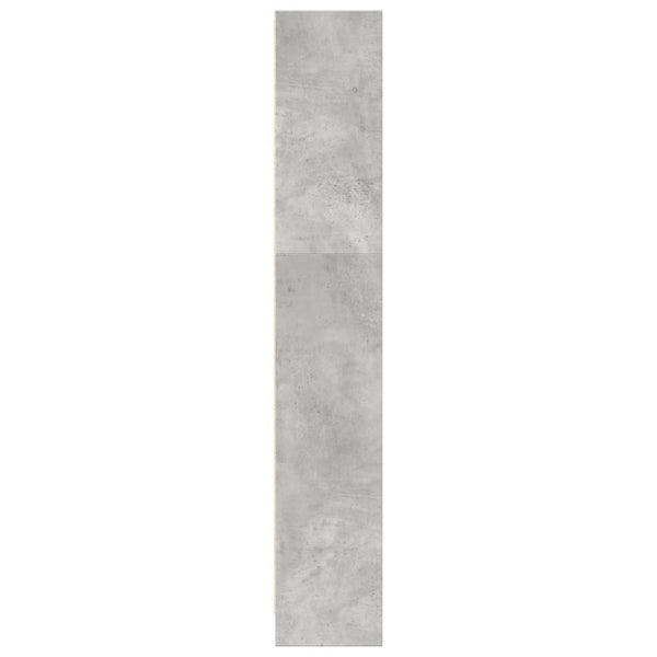 Betongraues Bücherregal 80x24x143 cm