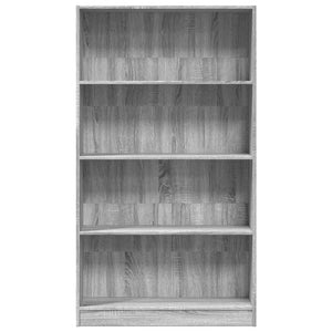 Bücherregal Grau Sonoma 80x24x143 cm