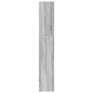 Bücherregal Grau Sonoma 80x24x143 cm