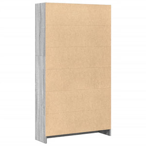 Bücherregal Grau Sonoma 80x24x143 cm