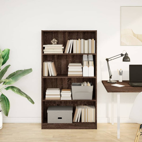 Bücherregal Braun Eichen-Optik 80x143 cm