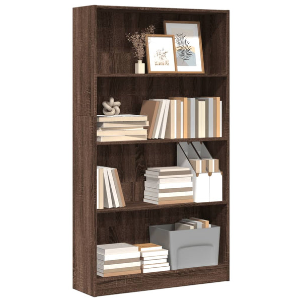 Bücherregal Braun Eichen-Optik 80x143 cm