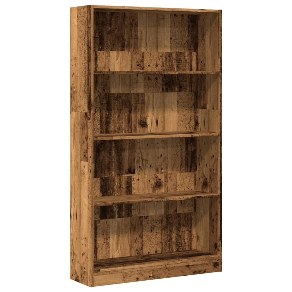 vidaXL Bookcase Reclaimed Wood Look 80x24x143 cm Engineered Wood