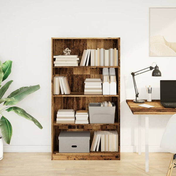 Bücherregal Altholz-Optik 80x143 cm