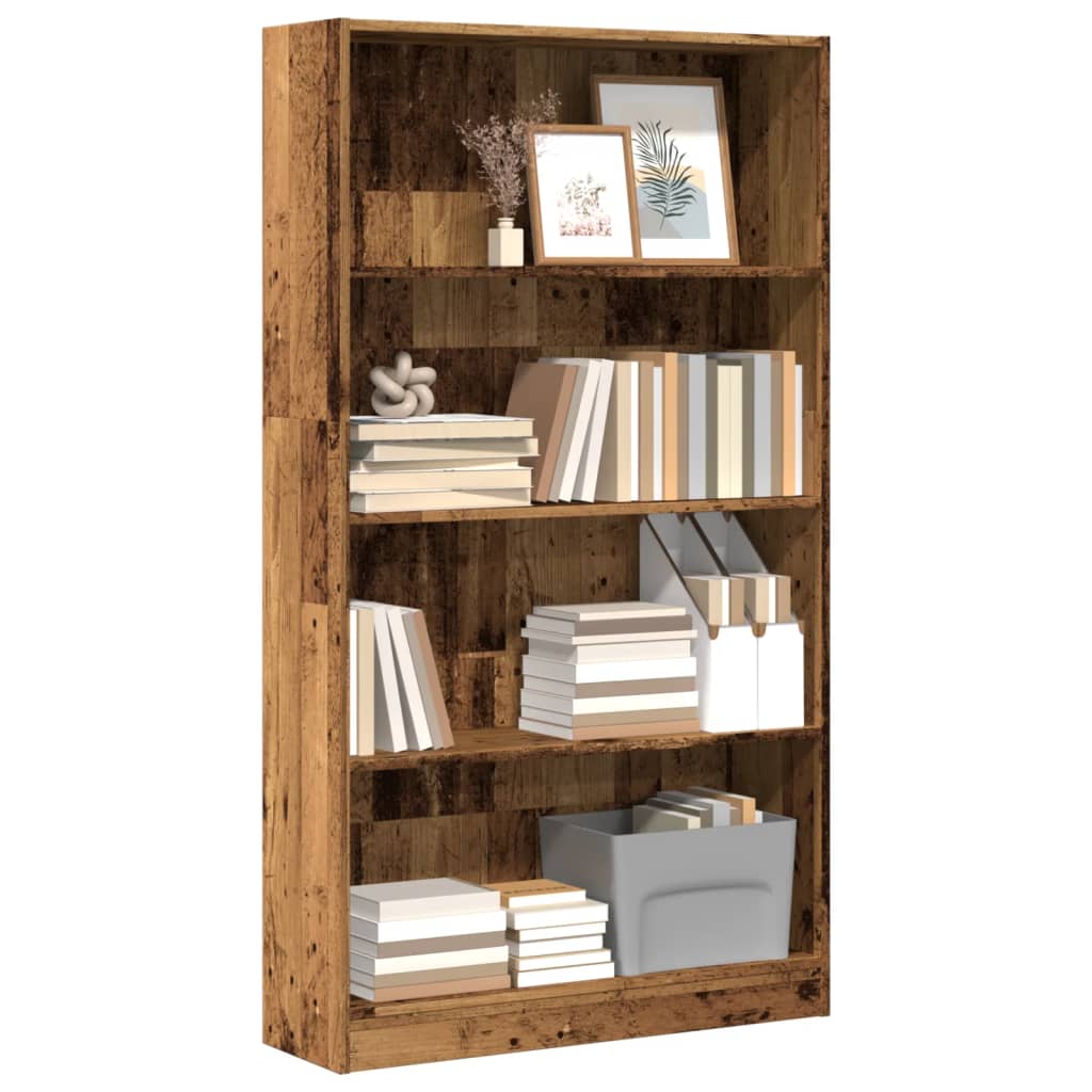 Bücherregal Altholz-Optik 80x143 cm