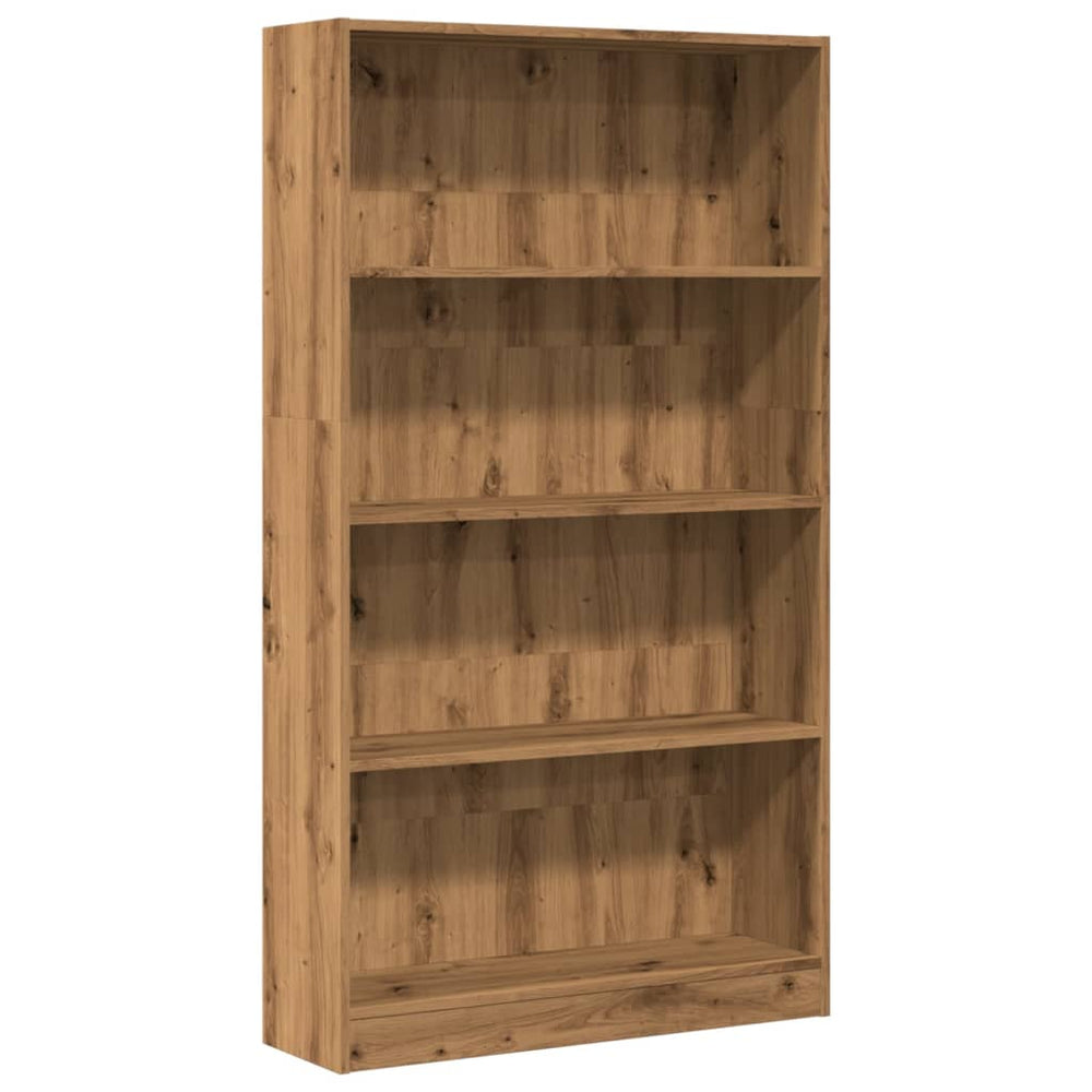 vidaXL Bookcase Artisan Oak 80x24x143 cm Engineered Wood