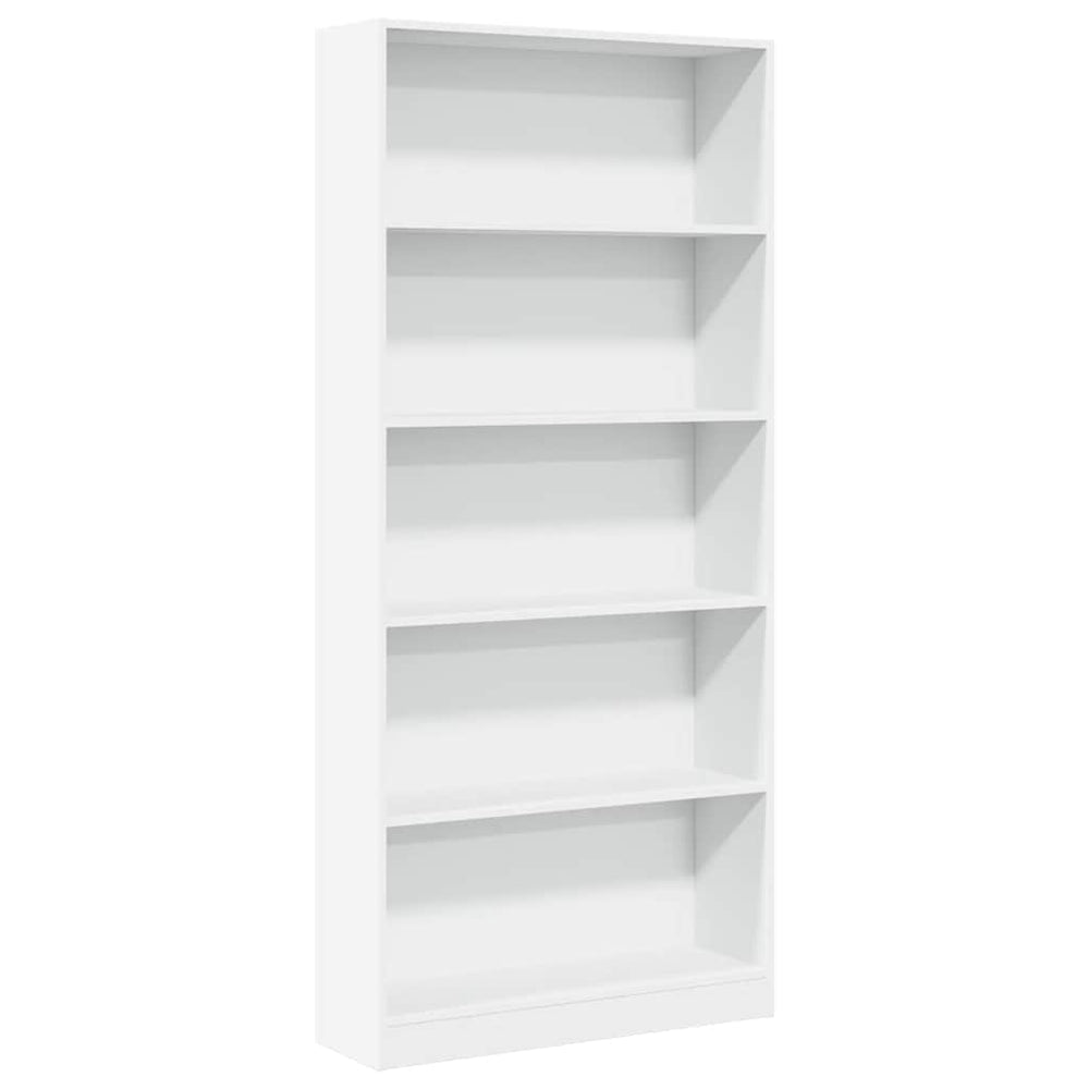 vidaXL Bookshelf White 80x24x176 cm Engineered Wood