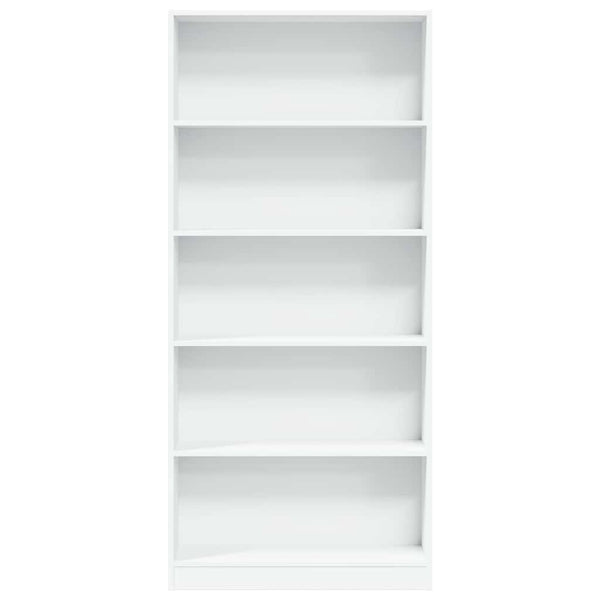 Bücherregal Weiß 80x24x176 cm