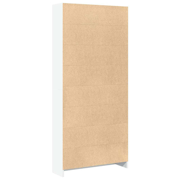 Bücherregal Weiß 80x24x176 cm