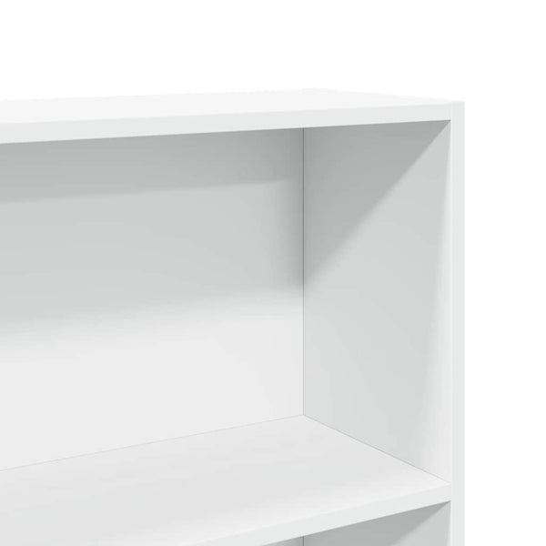 Bücherregal Weiß 80x24x176 cm