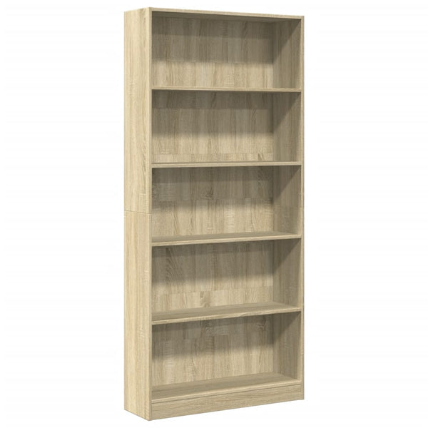 Bücherregal Sonoma Eiche 80x24x176cm