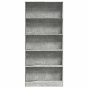 Bücherregal Betongrau 80x176 cm