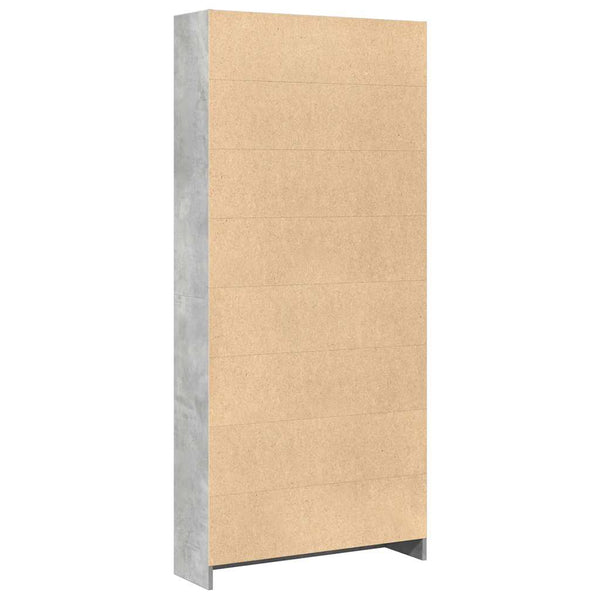 Bücherregal Betongrau 80x176 cm
