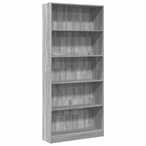 Bücherregal Grau Sonoma 80x176 cm