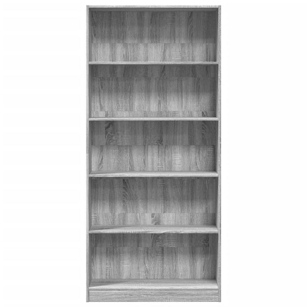 Bücherregal Grau Sonoma 80x176 cm