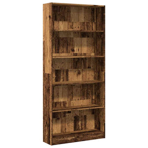 Bücherregal Altholz-Optik 80x176 cm