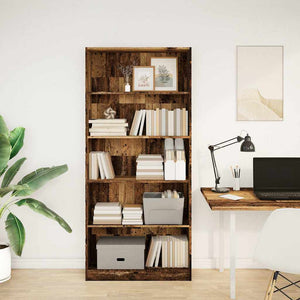 Bücherregal Altholz-Optik 80x176 cm