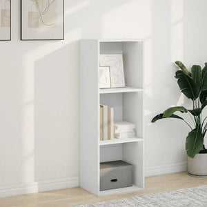 Bücherregal Weiß 40x30x114 cm