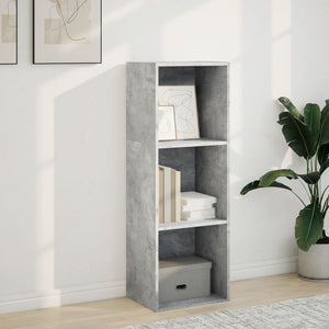 Betongraues Bücherregal, 40x30x114 cm