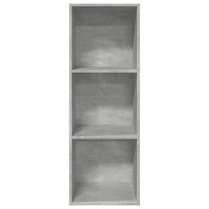 Betongraues Bücherregal, 40x30x114 cm