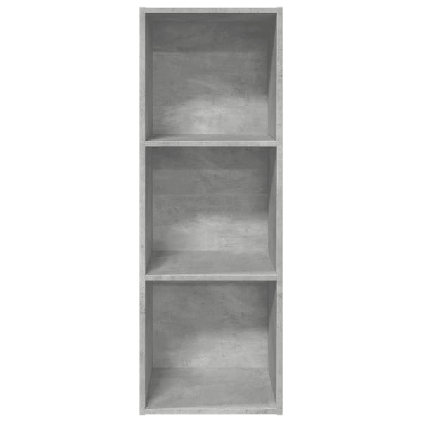 Betongraues Bücherregal, 40x30x114 cm