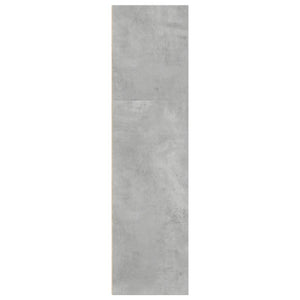 Betongraues Bücherregal, 40x30x114 cm