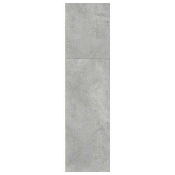 Betongraues Bücherregal, 40x30x114 cm