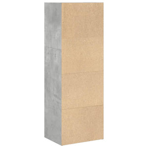 Betongraues Bücherregal, 40x30x114 cm