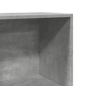 Betongraues Bücherregal, 40x30x114 cm