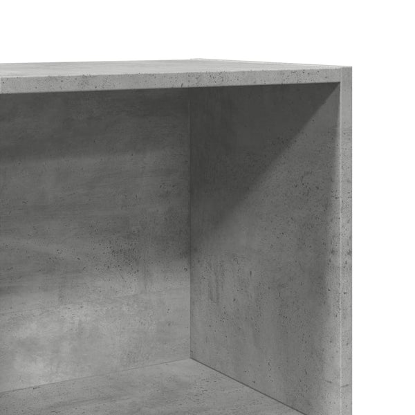Betongraues Bücherregal, 40x30x114 cm