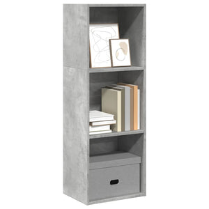 Betongraues Bücherregal, 40x30x114 cm