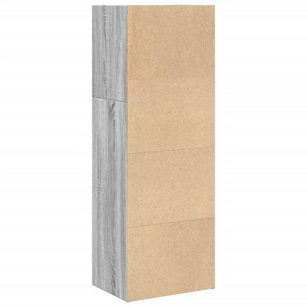 Bücherregal Grau Sonoma 40x30x114 cm