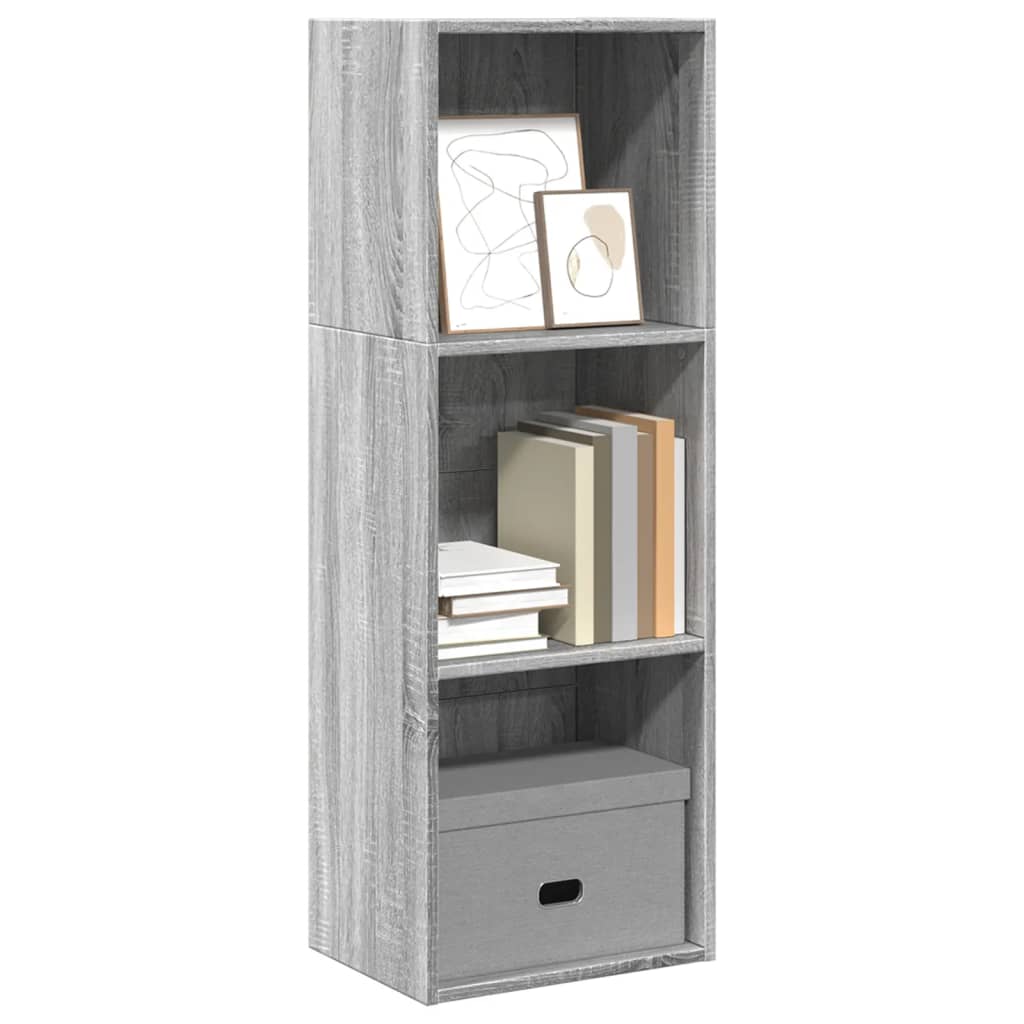 Bücherregal Grau Sonoma 40x30x114 cm