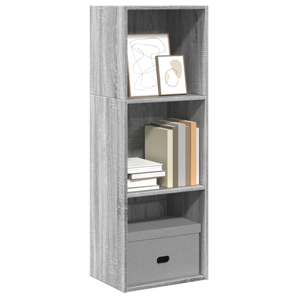 Bücherregal Grau Sonoma 40x30x114 cm