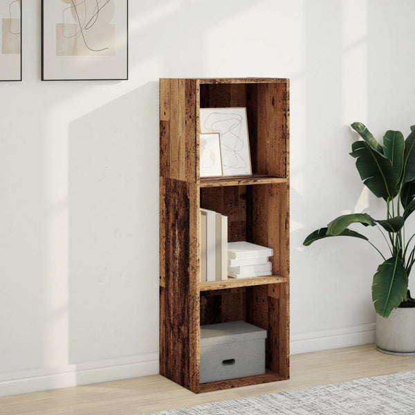 Bücherregal Altholz-Optik, 114 cm hoch