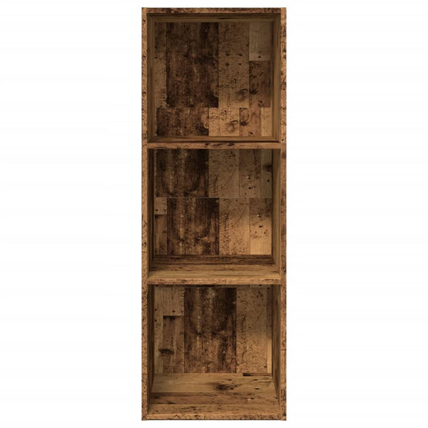 Bücherregal Altholz-Optik, 114 cm hoch