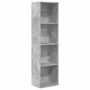 Bücherregal Betongrau 40x30x152 cm