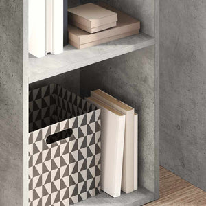 Bücherregal Betongrau 40x30x152 cm