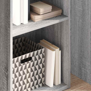 Bücherregal Grau Sonoma 40x30x152 cm