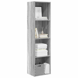 Bücherregal Grau Sonoma 40x30x152 cm