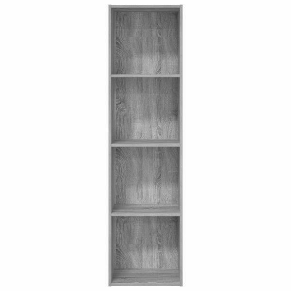 Bücherregal Grau Sonoma 40x30x152 cm